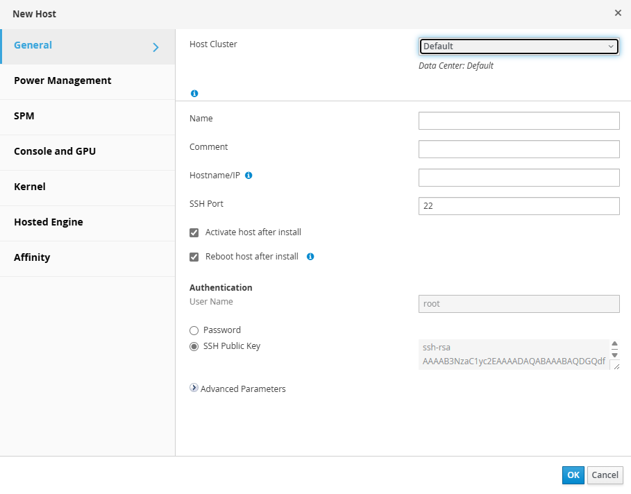 VirtManager Add Host